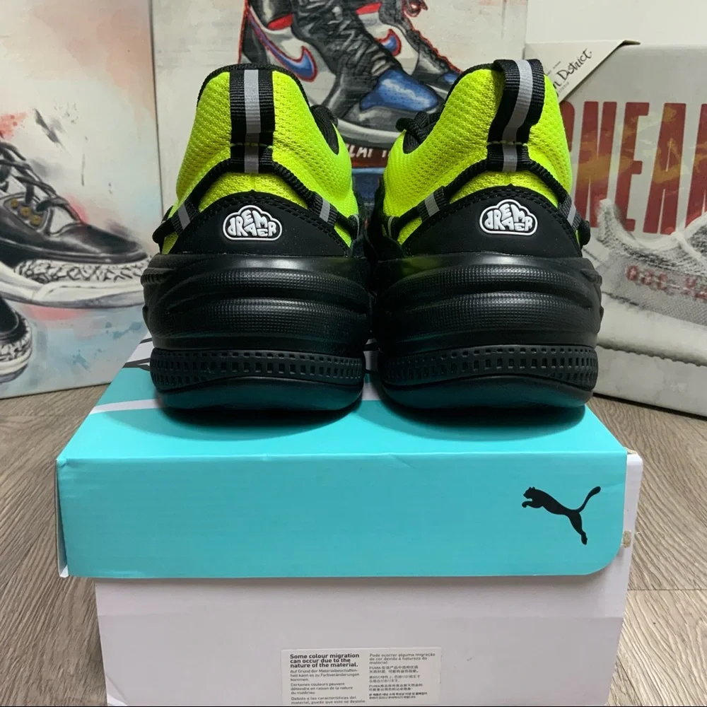 Puma RS-Dreamer J Cole Lime Green Basketball Shoes Size 8.5